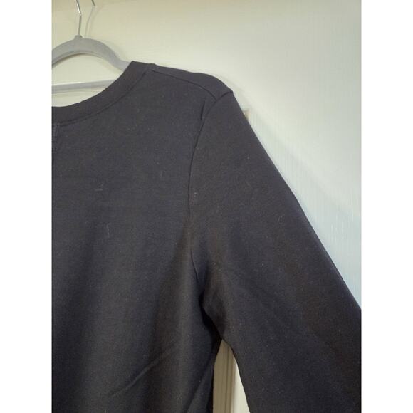 Glyder Black Adore Long Sleeve Zipper Accent Modal Sweatshirt, Women's Medium - Picture 13 of 15